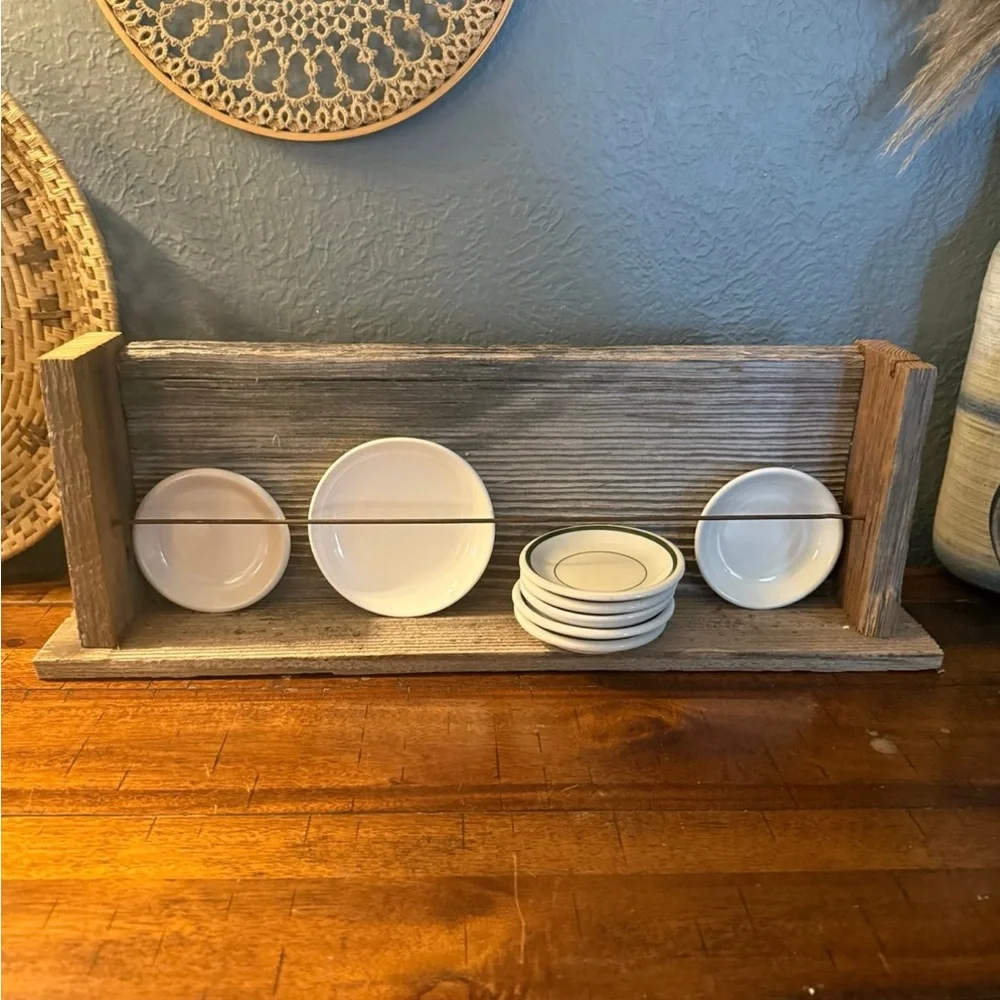 Rustic wooden shelf ( pats not included )